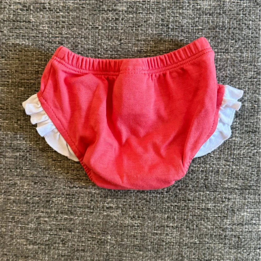 TBBC Beaufort Bonnet Co Coral Pima Diaper Cover 3-6M